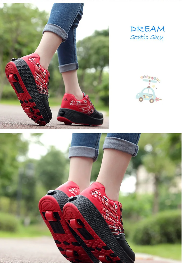 heelies светодиодные кроссовки с ролики обувь для мальчиков невидимые с роликом катания детей wheely tenis infantil