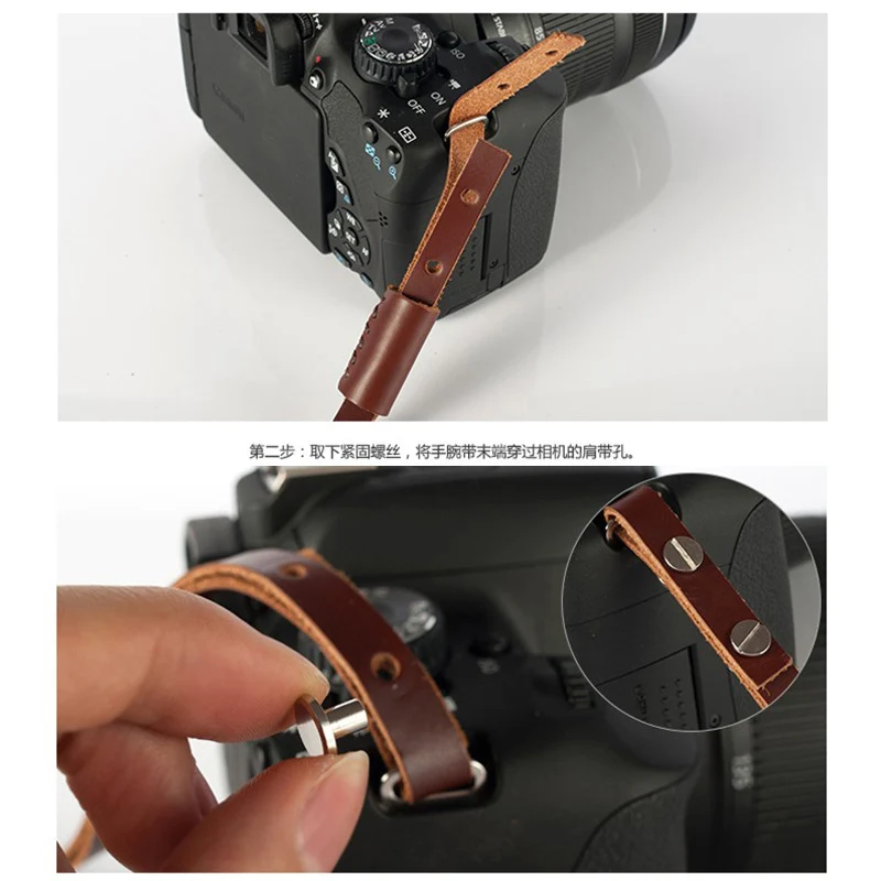 Ремешок из натуральной кожи для камеры Canon EOS M2 M3 M5 M50 M6 M10 M100 SX610 SX710HS SX720 SX730 G7X G9X G1X