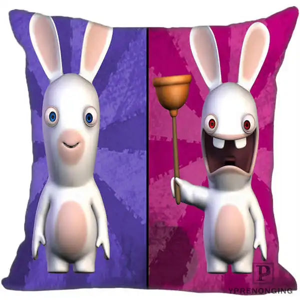 Наволочка Rabbids Go Home квадратная на молнии наволочка(одна сторона) 180522-17-35 - Цвет: Square Pillowcases