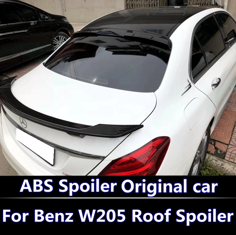 Для Benz W205 спойлер для Mercedes W205 спойлер 4-дверный седан C63 C180 C200 C250 C260 ABS Пластик спойлер до