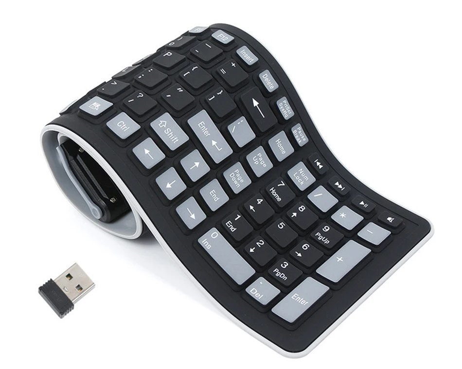 Wireless Waterproof Silicone Keyboard