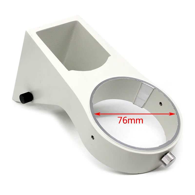 

Microscope Head Holder Stand Adjustable Focus Metal Ring Arbor Bracket Stand for Zoom Stereo Microscope Diameter 76 mm