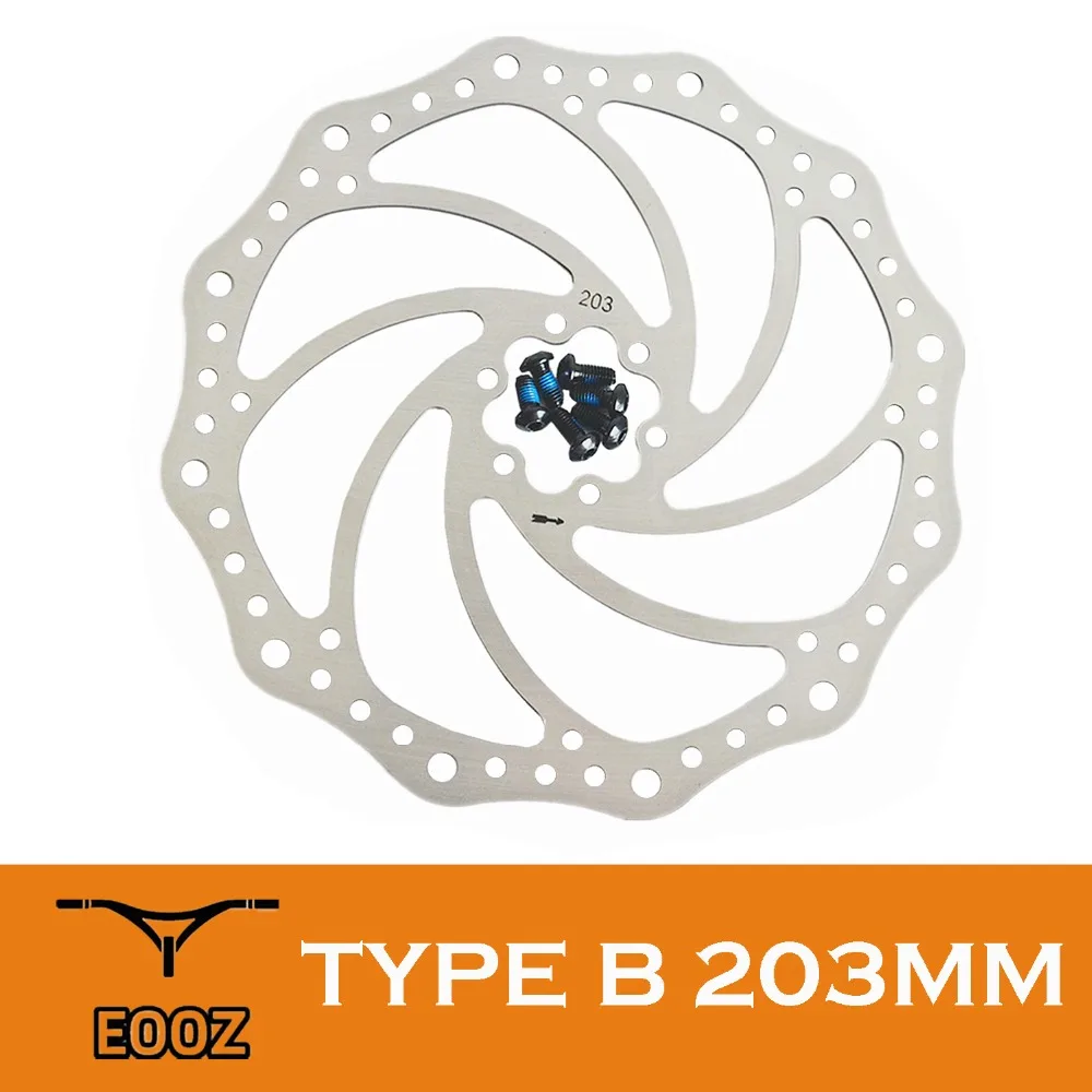 

EOOZ Mountain Bicycle MTB Road Bikes Disc Brake Rotors 8 Inches 203mm International Standard with Bolts