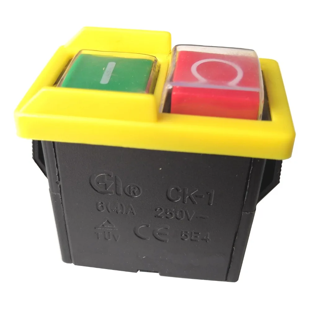 CK1 CK1 125V/10A 250V/6A 4 Pins Waterproof Pushbutton