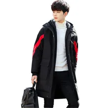 Модные новые поступления, зимняя куртка, пальто для мужчин, повседневная мужская парка куртки больших размеров 3XL, толстые пальто, мужские парки красного цвета