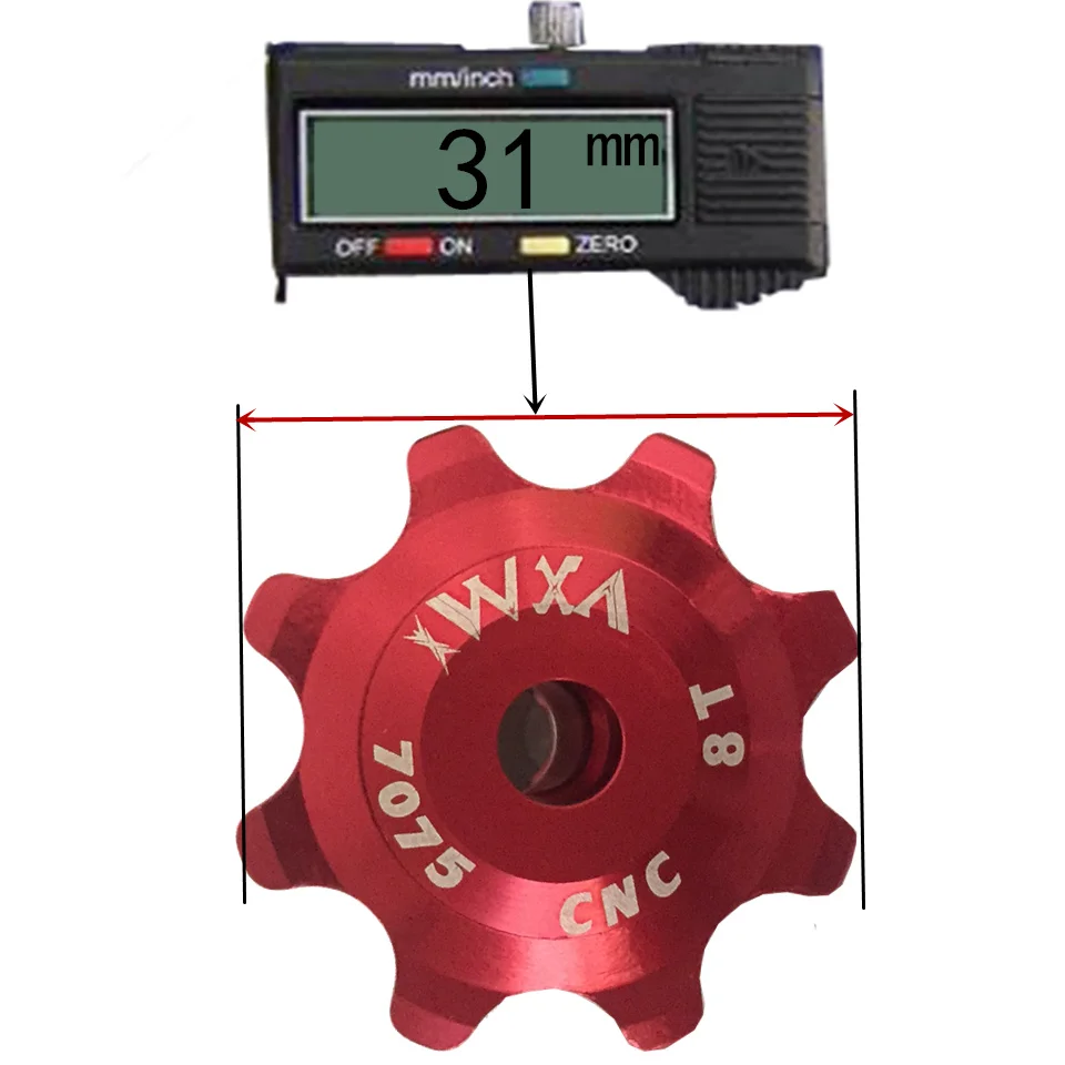VXM 8T велосипедный задний переключатель Jockey Wheel дорожный горный велосипед направляющий велосипед керамический подшипник Jockey Wheel велосипедные запчасти