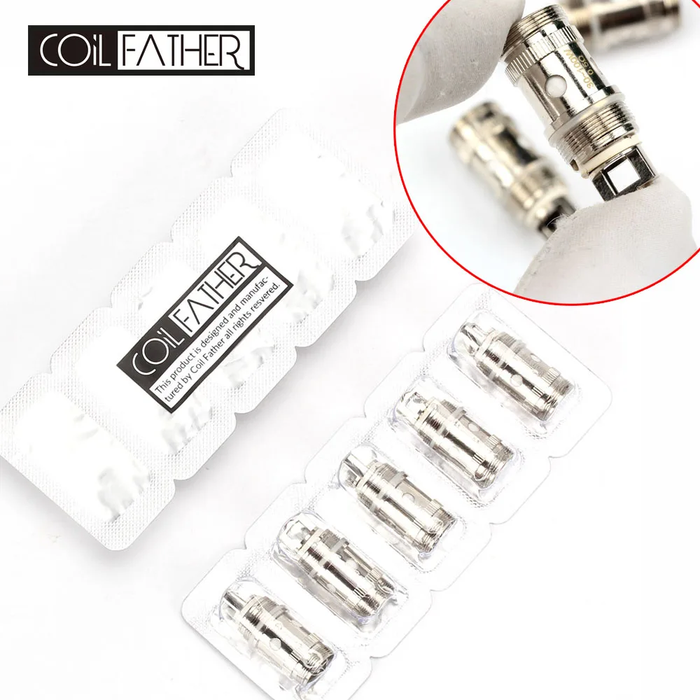 

Coil Father Q Subohm EC Replacement Coils 0.5 0.3 ohm fit for iJust S/iJust 2/iJust 2 mini/Melo/2/Melo 3 Kit Vape Ecig Hookah