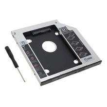 Универсальный SATA 2-й жесткий диск SSD HDD Caddy bay адаптер для hp DELL ASUS ACER TOSHIBA SAMSUNG LENOVO SONY MSI Fujitsu 9,5 мм