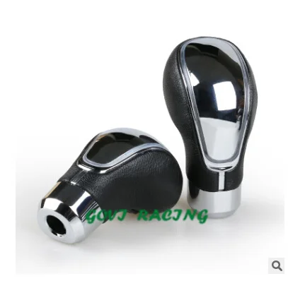Pomo de engranaje de coche manual universal de cuero led azul para auto estilo transmisión pomo chche palanco cambio Pomo de engranaje de coche manual universal de cuero led azul para auto estilo transmisión pomo chche palanco cambio