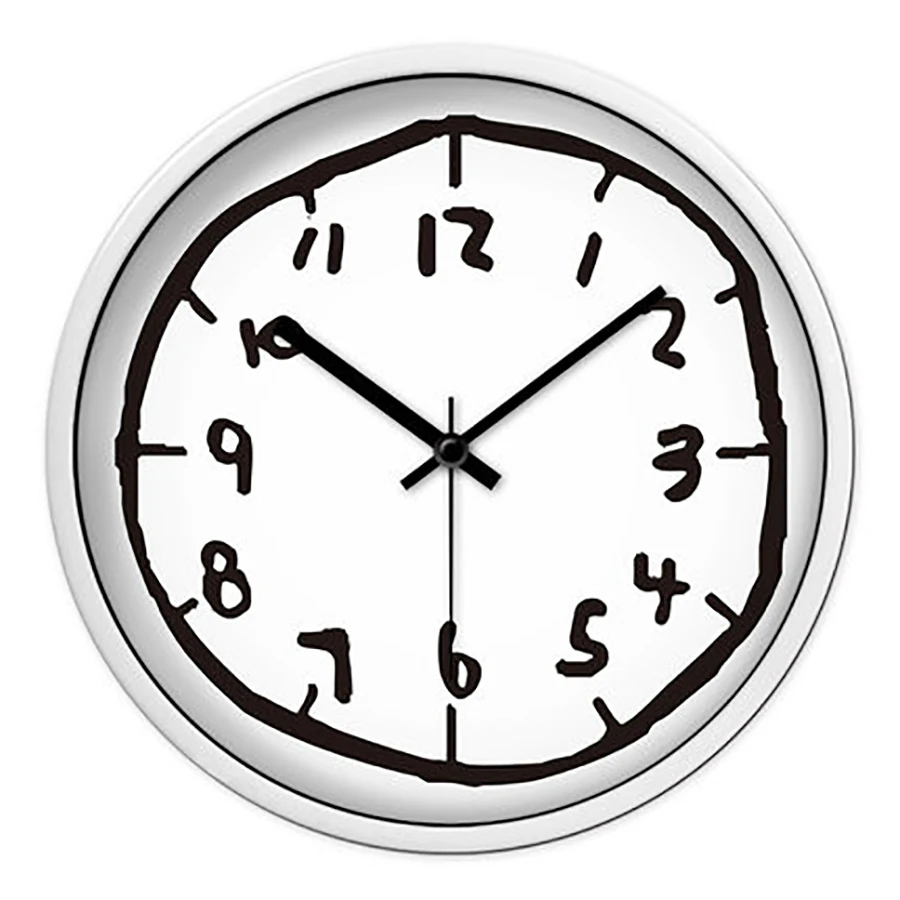 

Cartoon Digital Wall Clock Children Creative Graffiti Unique Wall Watch Wanduhren Home Decoration Accessories Modern Wall Clocks