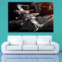 DIY фото на заказ, 3d Алмазная живопись наборы крестиков 5D полная квадратная мозаика Алмазная вышивка Звездные войны X-Wing самолеты JS4150
