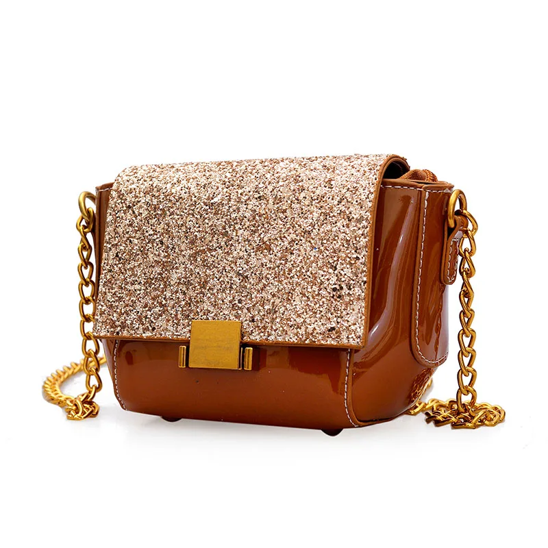 

Women pu Leather small Sequin Crssbody Bags Famous Brand bag Shoulder Bag For Lady High Quality With Female Girls Messenger Bags