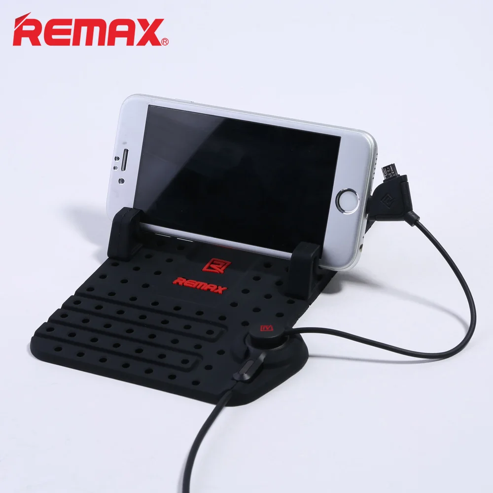 Remax 2 in 1 USB Car Charger Adjustable Mobile Phone Car-charger holder for iPhone 7 Samsung Xiaomi Charging adapter | Электроника