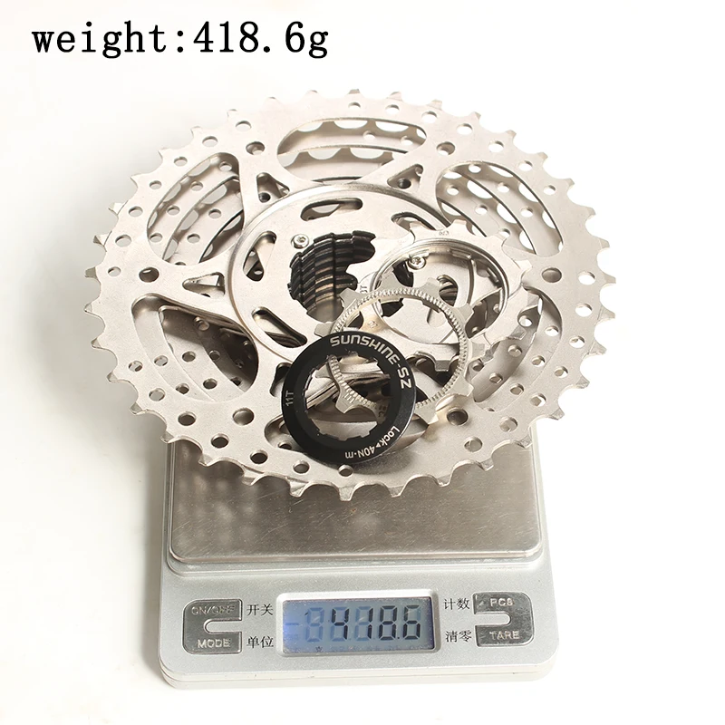 SUNSHIEN-SZ MTB 10 s Freewheel 10 скоростная кассета 11-36 T Серебряный стальной маховик для частей велосипедная часть для горного велосипеда