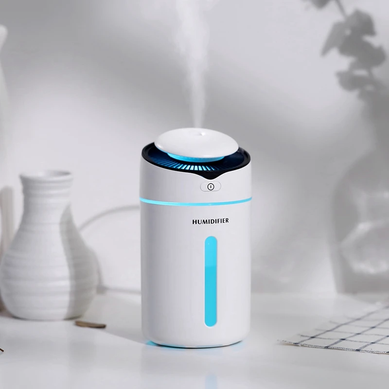 

320Ml Safe Mini Usb Air Humidifier With Night Lights Aromatherapy Oil Aroma Diffuser Mist Maker For Car Home Christmas Gift