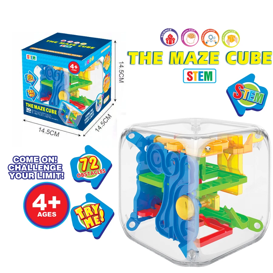 

3D puzzle Magic Ball Perplexus Interactive Maze Challenging,Fun Maze Game with 72 Obstacles Educational toys for Kids and Adults