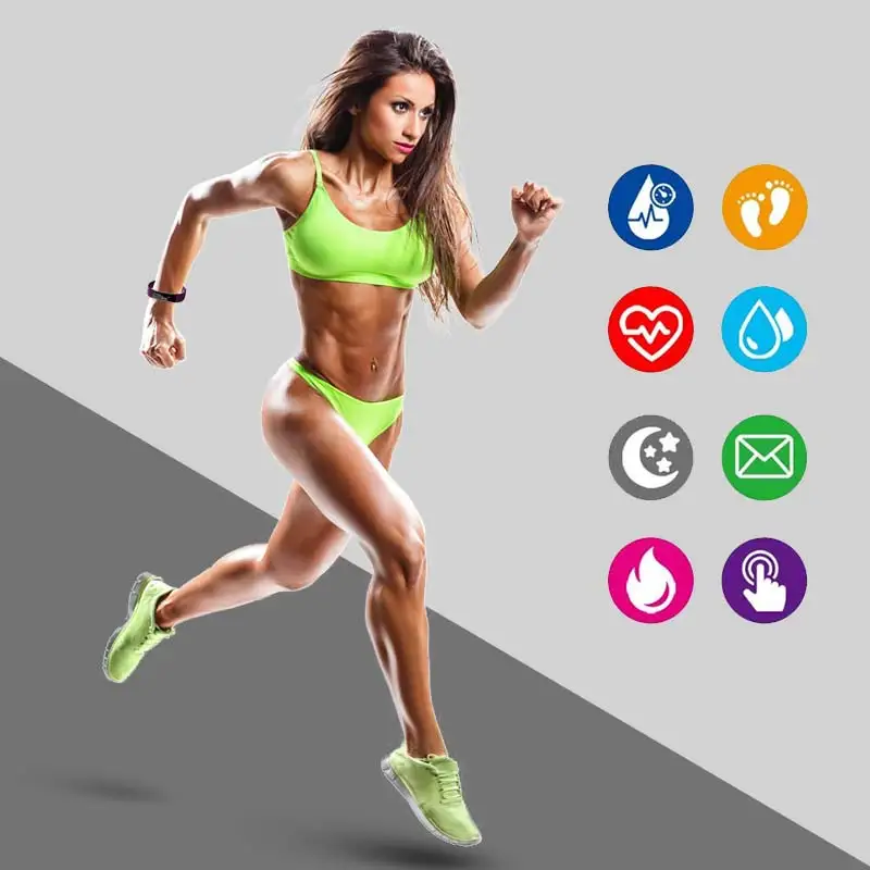 Smart ID115 Bracelet Bluetooth Armband Stappenteller Fitness Tracker For Iphone Android Telefoon Digital Running Sport Pedometer