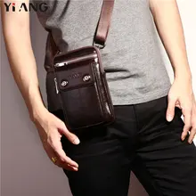 YIANG 2018 Genuine Leather Bags Men High Quality Messenger Bags Small Travel Crossbody Shoulder Bag Small Phone Pouch For Men YIANG 2018 Genuine Leather Bags Men High Quality Messenger Bags Small Travel Crossbody Shoulder Bag Small Phone Pouch For Men