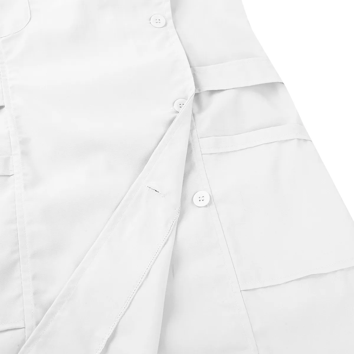 TiaoBug, женская одежда с короткими рукавами, одноцветная Больничная форма для доктора, топы, медицинские услуги, лабораторное пальто, платье для взрослых медсестры, костюм