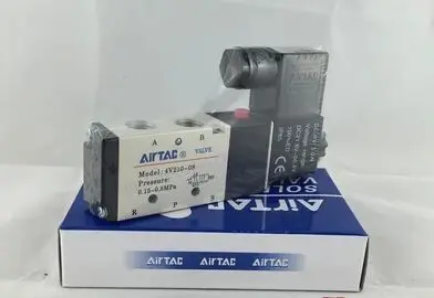 Новые пневматические компоненты 5 способ 2 положения Airtac Электрический электромагнитный клапан клапаны 4V210-08 AC 380 V 1," Размер порта