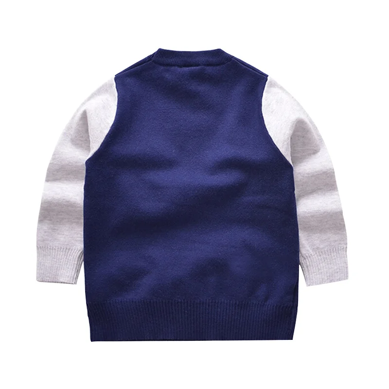 New Autumn Boys Sweater Car Pattern Kids Pullover Long Sleeve O-Neck Thick Sweater Winter Warm Boys Clothes 2-6T Boys Clothing (1)