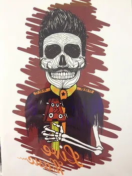 

NEW ARRIVAL 21 X 15 CM Mr,Skull Temporary Tattoo Stickers Temporary Body Art Waterproof #105