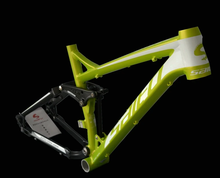 Clearance SALTO Full Suspension Frame Mountain Bicycle Shock Absorber Frame 26ER Aluminum Alloy Soft Tail Downhill Bicicleta Cadre Parts 8