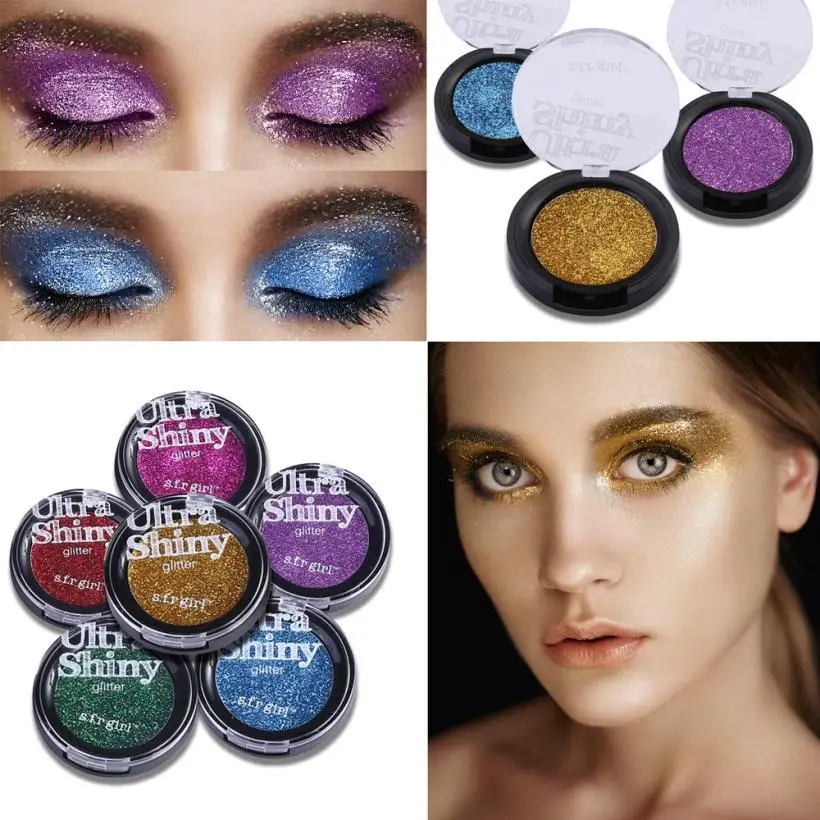 Ultra Shiny Glitter Shimmering Colors Fragrance Eyeshadow Metallic Eye
