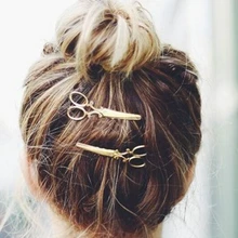 Золотые серебряные заколки в виде ножниц заколка с ножницами для волос Тиара заколки головной убор винтажные Простые Ювелирные изделия на волосы лучшие друзья подарок