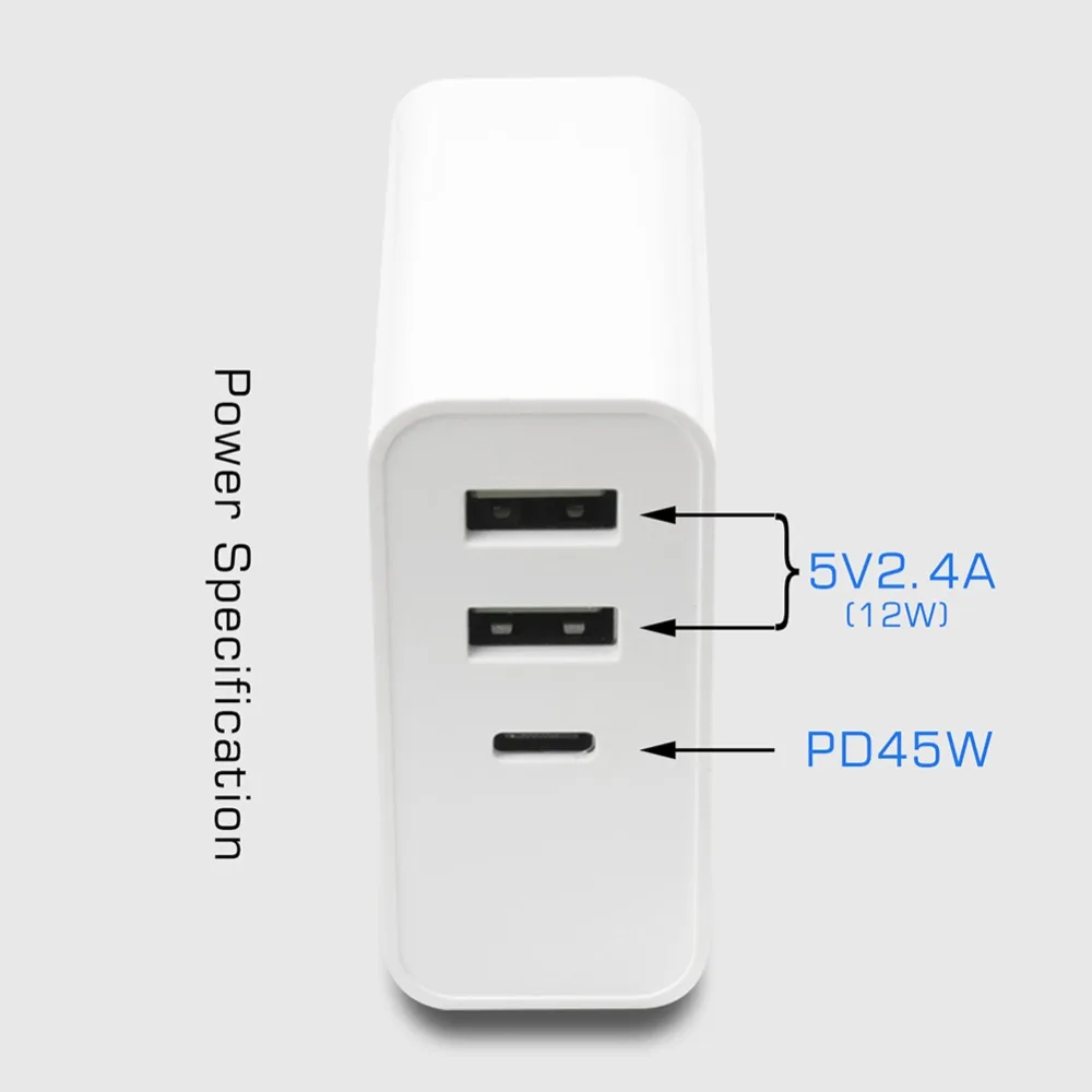 1 шт. USB-C 57 Вт 65 Вт Быстрое зарядное устройство выход Тип C порт USB PD ноутбук блок питания шнур для MacBook/Pro/Air iPhone Galaxy S10