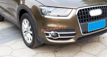 

ABS chrome Front Fog light Fog Lamp cover trim 2pcs For Audi Q3 2012-2016