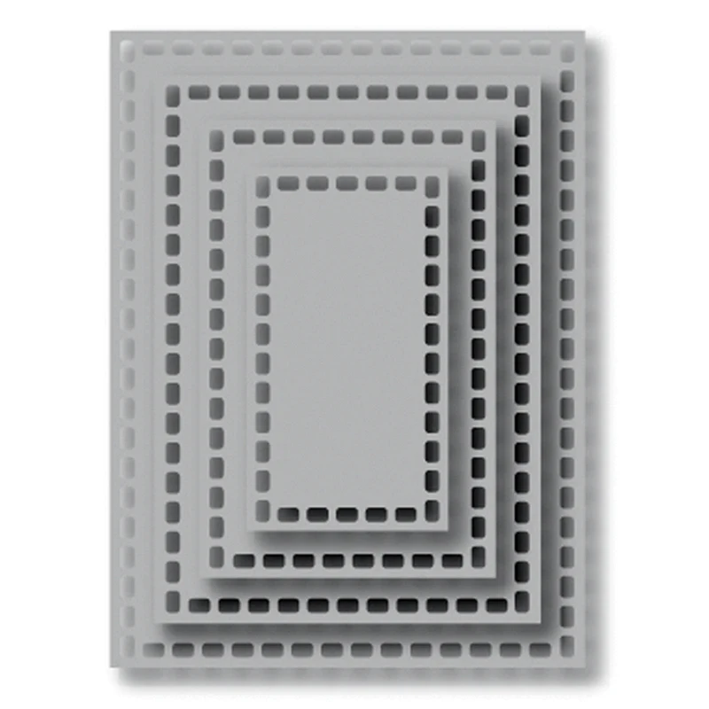

Estel Hollow Rectangle Frame Metal Cutting Dies Stencils for Scrapbooking Card Making 2019 New Arrival Etched Embossing Die Cuts