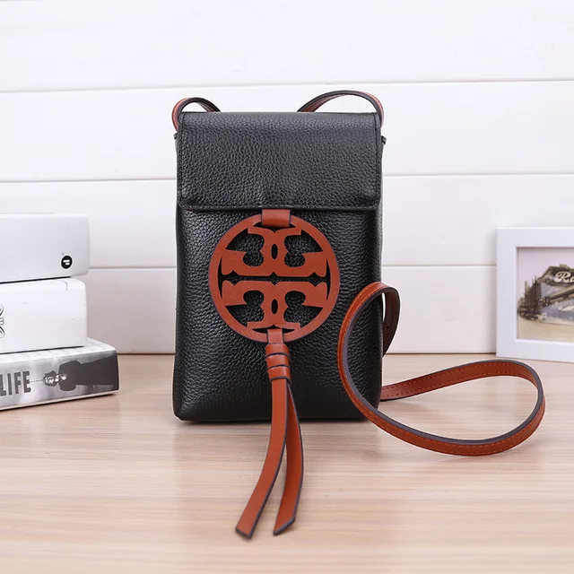Women S Genuine Leather Messenger Bags Las Fashion Natural Shoulder Female Tassel Phone Purse