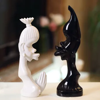

Creative Modern Character Ornaments Furniture Wine Cabinet Decoration Wedding Gift Living Room Wedding Room Soft Furnishings