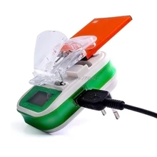 USB Универсальное зарядное устройство ЖК-экран индикатора ЕС Разъем для сотовых телефонов samsung зарядное устройство+ отслеживание электронных запасов