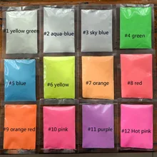 10g/bag Glow Powder Bright Glow In The Dark Powder 12 Color Phosphor Luminous Glow Pigment Powder For Nail Polish DIY Glitter#FD uv reactive glow in the dark pigment powder long afterglow yellow green invisible white 1000 g with maximum brightness