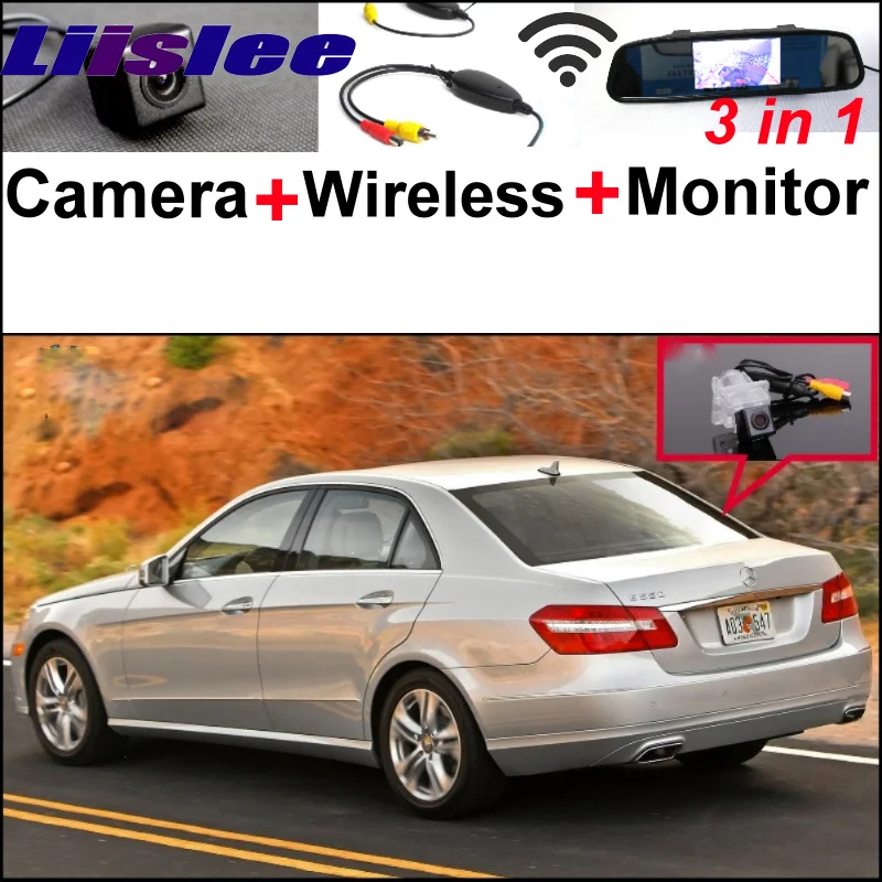 Best 3 in 1 Special Camera amp; Wireless Receiver amp; Mirror Screen Rear Parking System For Mercedes Benz E Class MB E200 E230 E350 E250