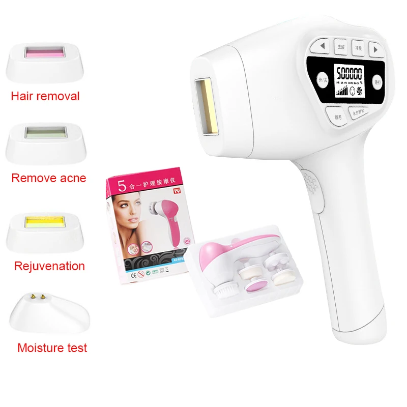 Depilação a Laser Depilação para Axila Permanente Depilador Lazer Epilasyon Pulso Facial Biquíni Barba Pernas 4in1 Ipl Wpl