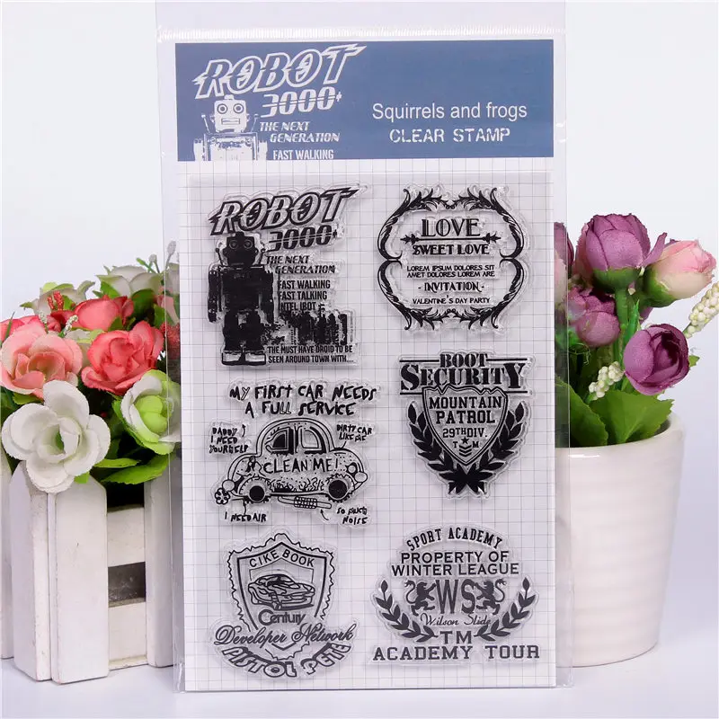 

DLKSDI Beautifully cartoon Transparent Clear Stamp DIY Silicone Seals Scrapbooking / Card Making/Photo Album Decoration