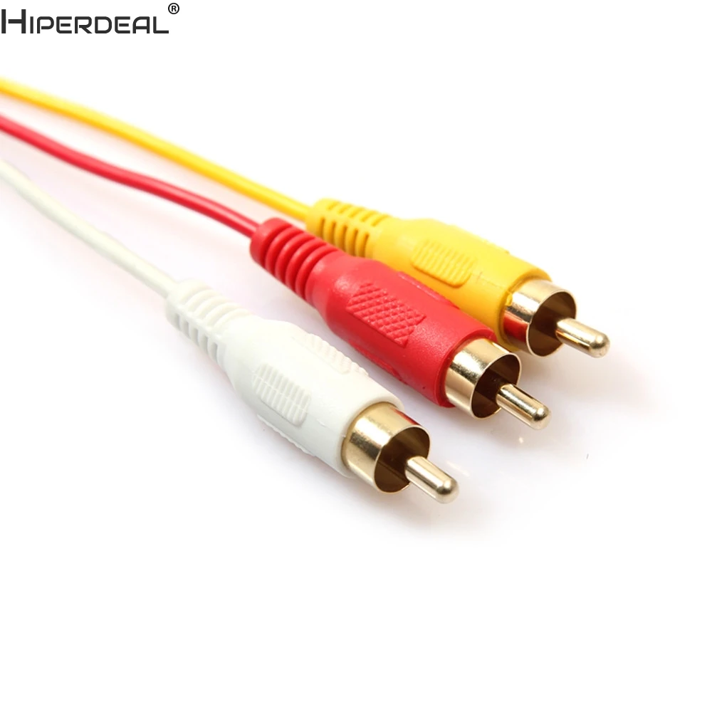 HIPERDEAL 5 футов/1 м HDMI в 3RCA удлинитель сигнала кабель адаптер конвертер для HDTV DVD Oct27
