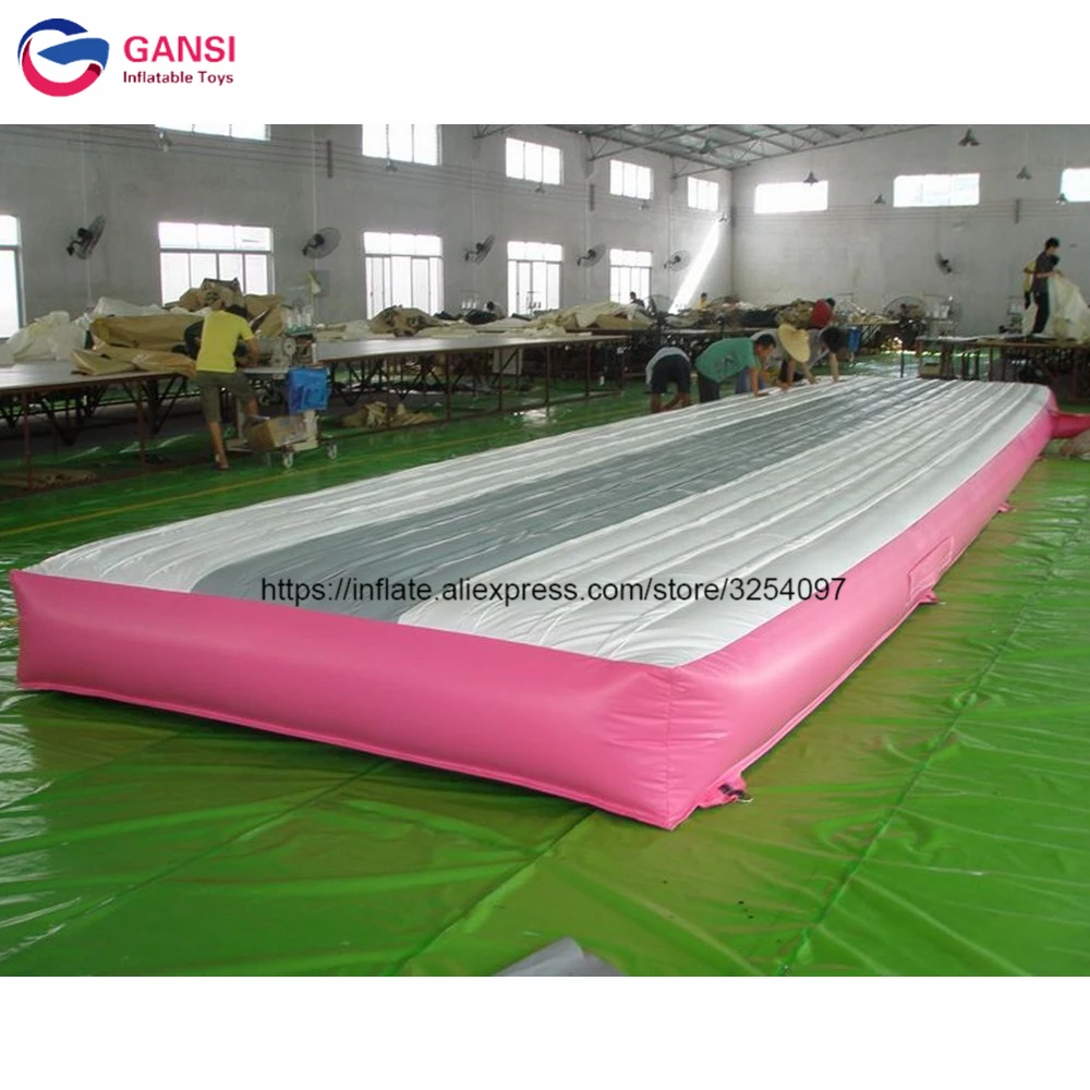 8X2x0.6M Inflatable Jumping Trampoline Mat,Outdoor Inflatable Track Gymnastic Mattress welding tech inflatable floor air track tumbling mat customized 3m 4m 5m 6m 8m 10m air track gymnastic inflatable air track