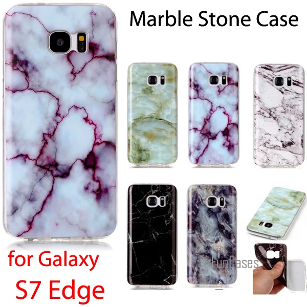 Мрамор каменная коллекция SM-G935F Защитный чехол для samsung Galaxy S7 edge гибкий мягкий