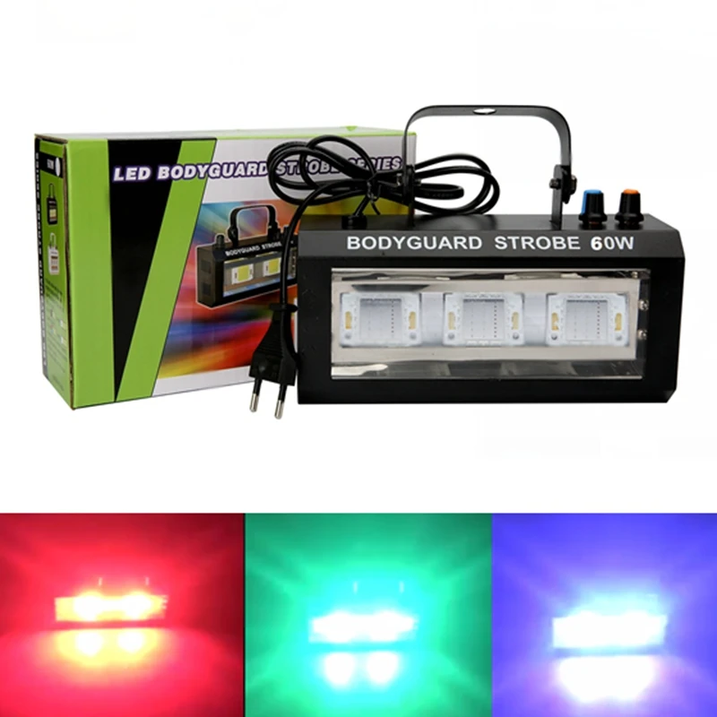 High brightness Voice Music Controled LED Strobe Flash lights DJ KTV