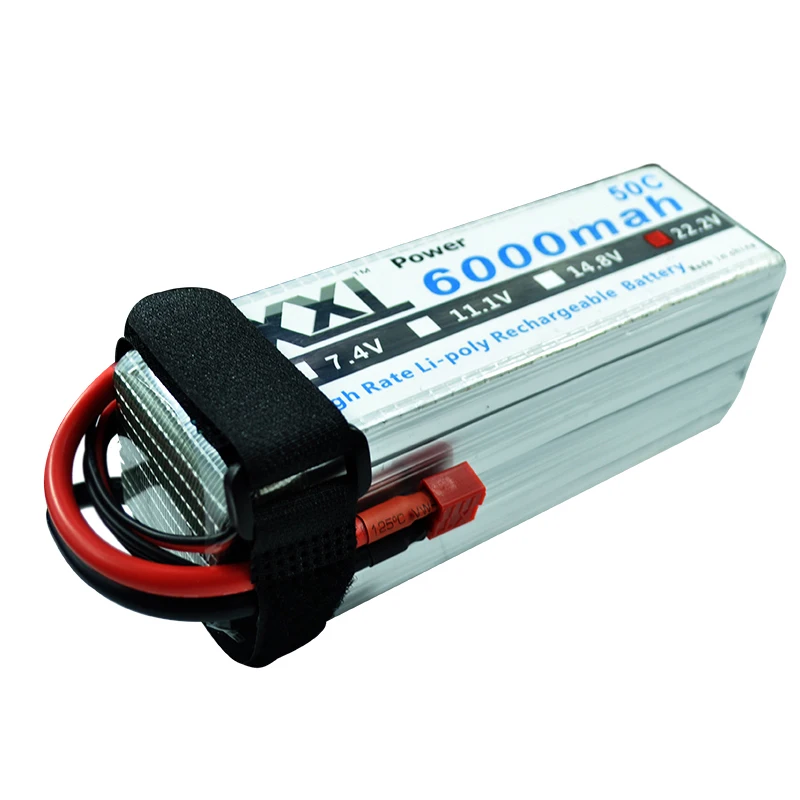

XXL 6000mAh 22.2V 50C MAX 100C akku LiPo Battery for RC Helicopter Yak 54 Align 700L 800E Quadcopter
