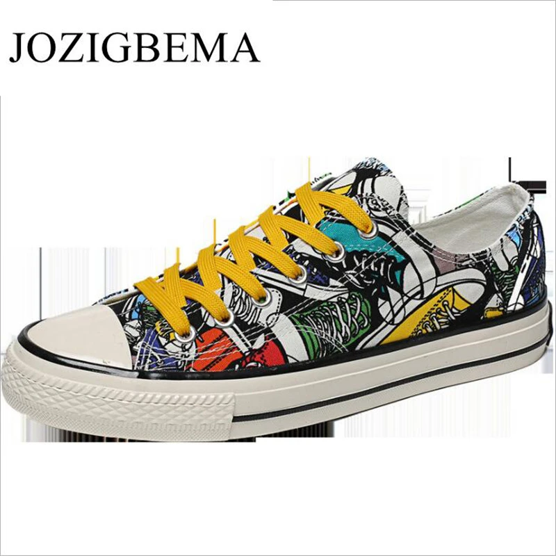 

Men's Canvas Shoes Vulcanize Men Sneakers 2019 Fashion Sneakers Man Casual Shoes Yellow/Red Sneakers Shoes