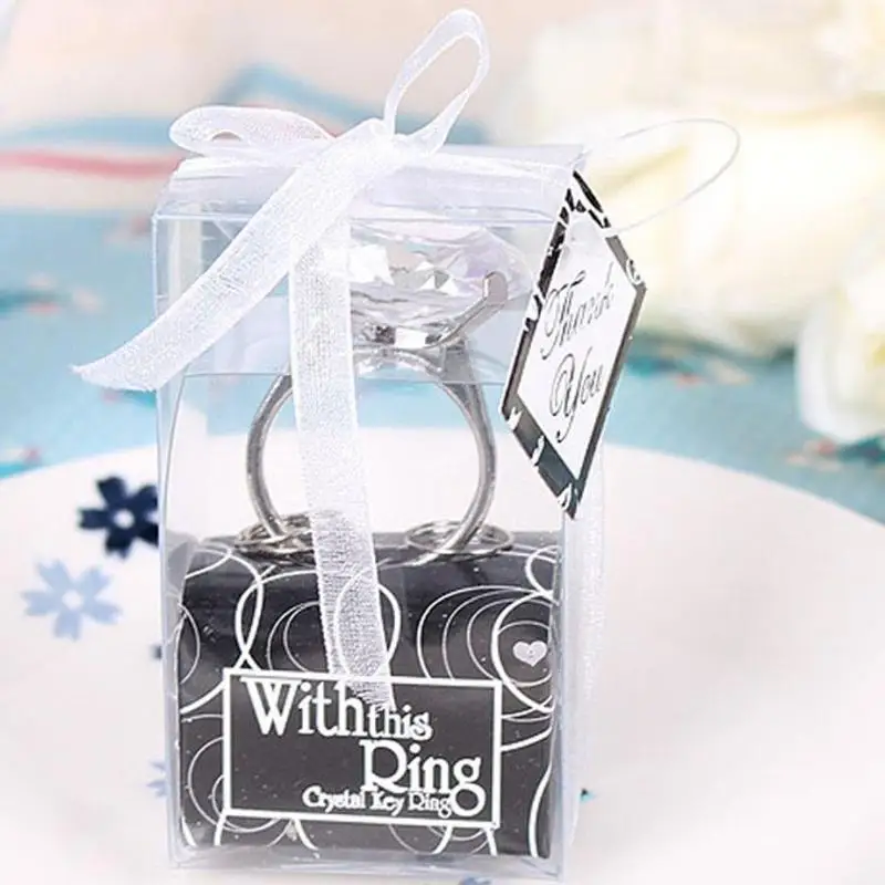 Engagement Ring Keychain Wedding Favors Key Chain Bridal Shower Favors Girl Phone Car Love Gifts for Bridal Shower Guests