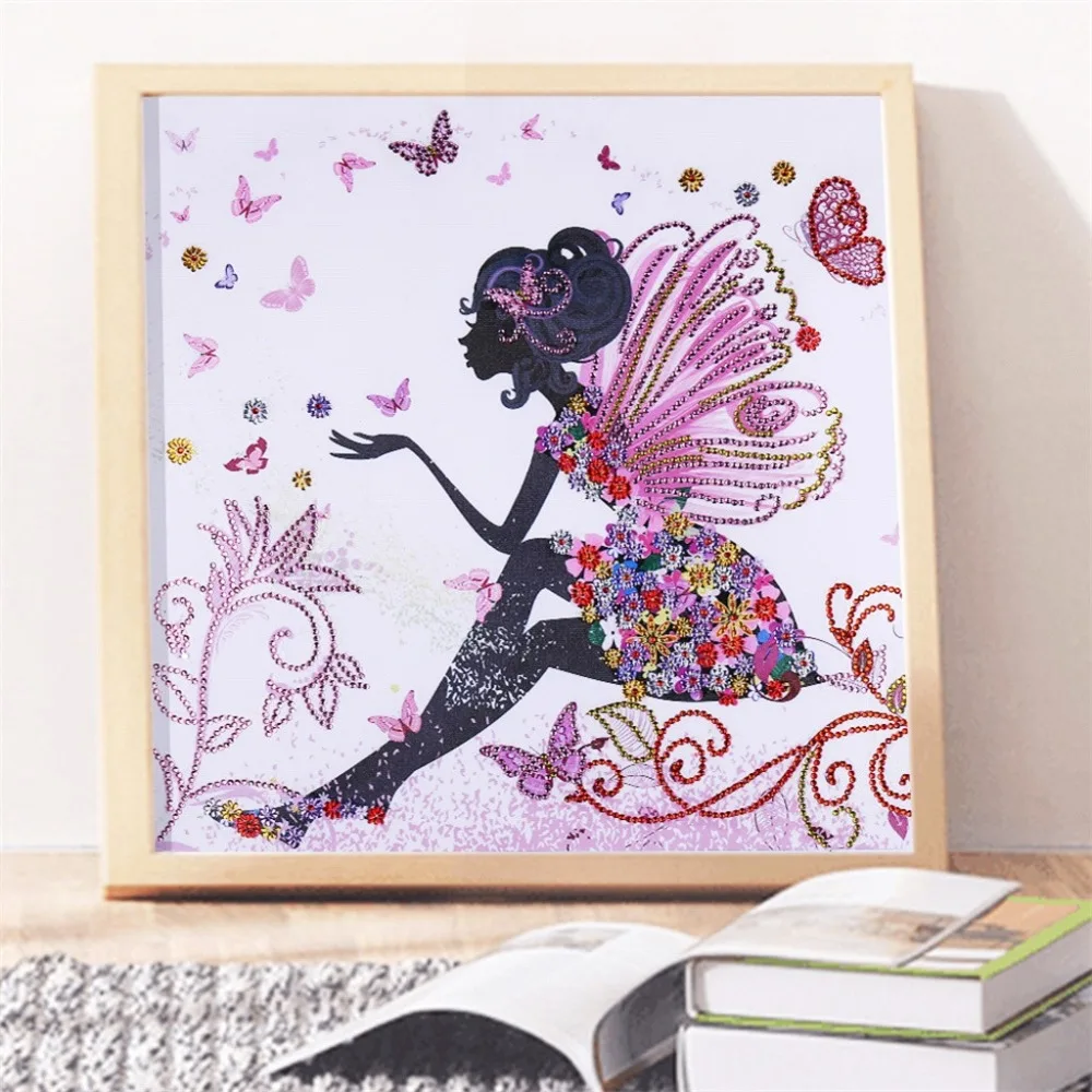 5D Butterfly Special Shaped Drill Diamond Painting Cross Stitch DIY Kits Home