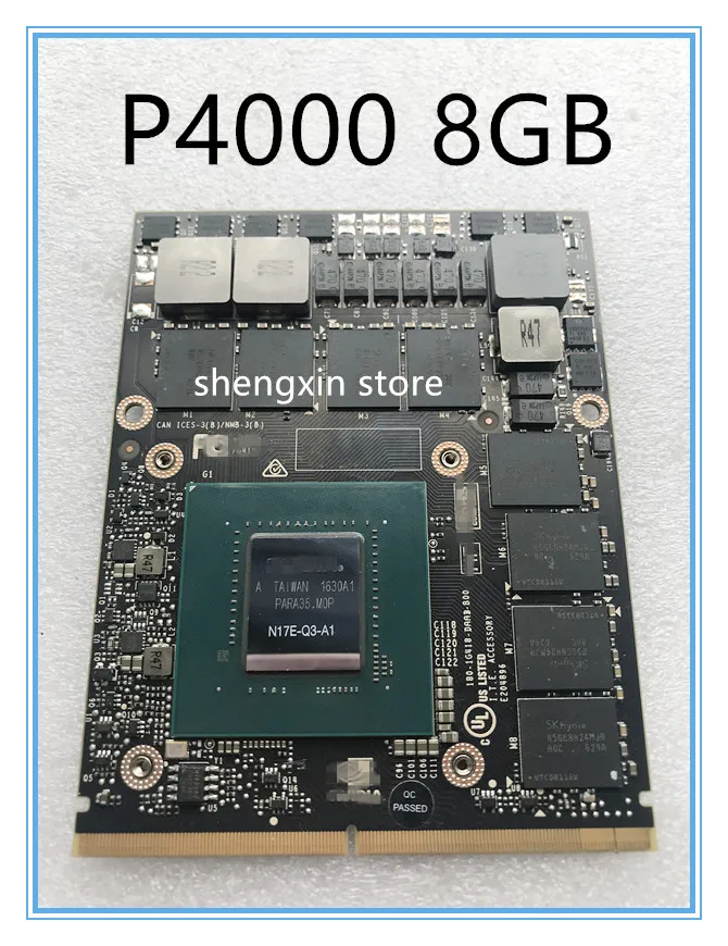Новинка! Видеокарта Quadro P4000 P4000M N17E Q3 A1 8 Гб S/N:0323916159906 DDR5 для ноутбука HP ZBook17 G3 G4 DELL M7710