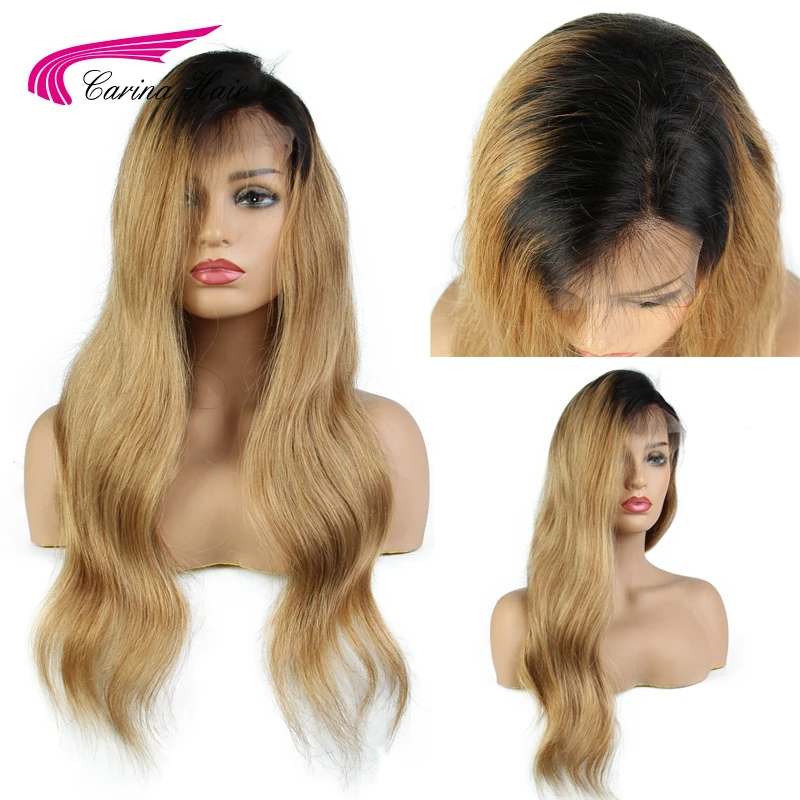 

Carina Indian Body Wave Lace Front Hair Wigs with Baby Hair Around Cap Pre-Plucked Hairline Remy Hair Lace Wigs Bleached Knots