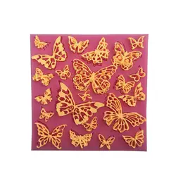 1 шт. DIY цветок бабочка силиконовый шнурок мат кекс Fondant формы шоколад формы для украшения торта инструменты